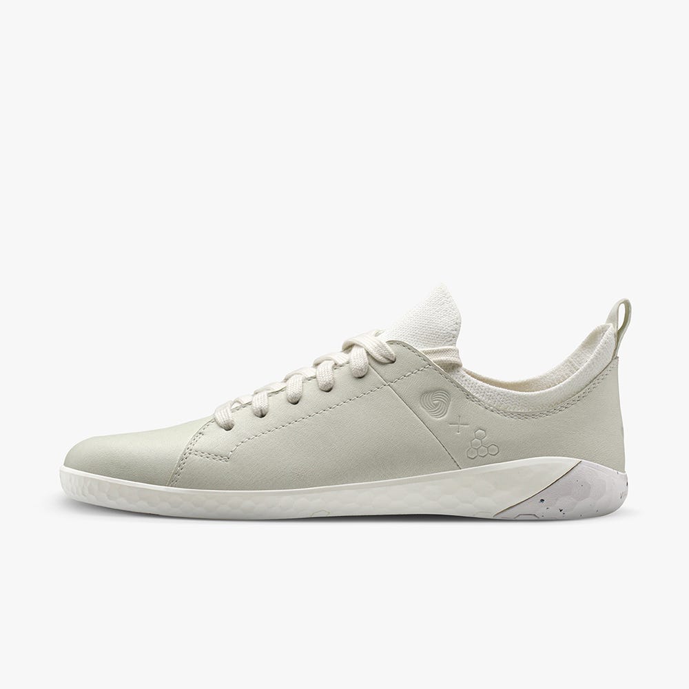 Tenis Vivobarefoot Geo Court Knit Feminino Branco | Portugal-91238