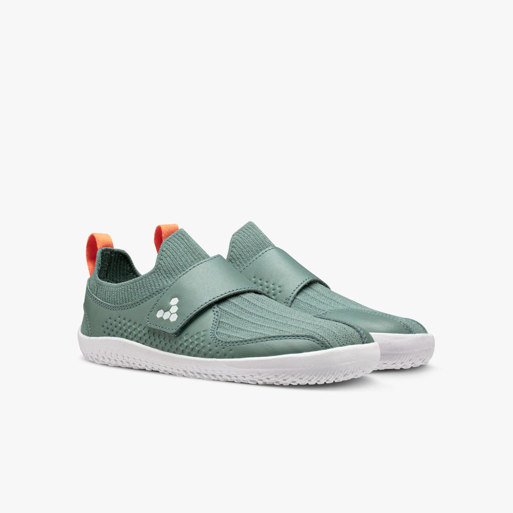 Tenis Vivobarefoot Primus Knit II Criança Verdes | Portugal-06357