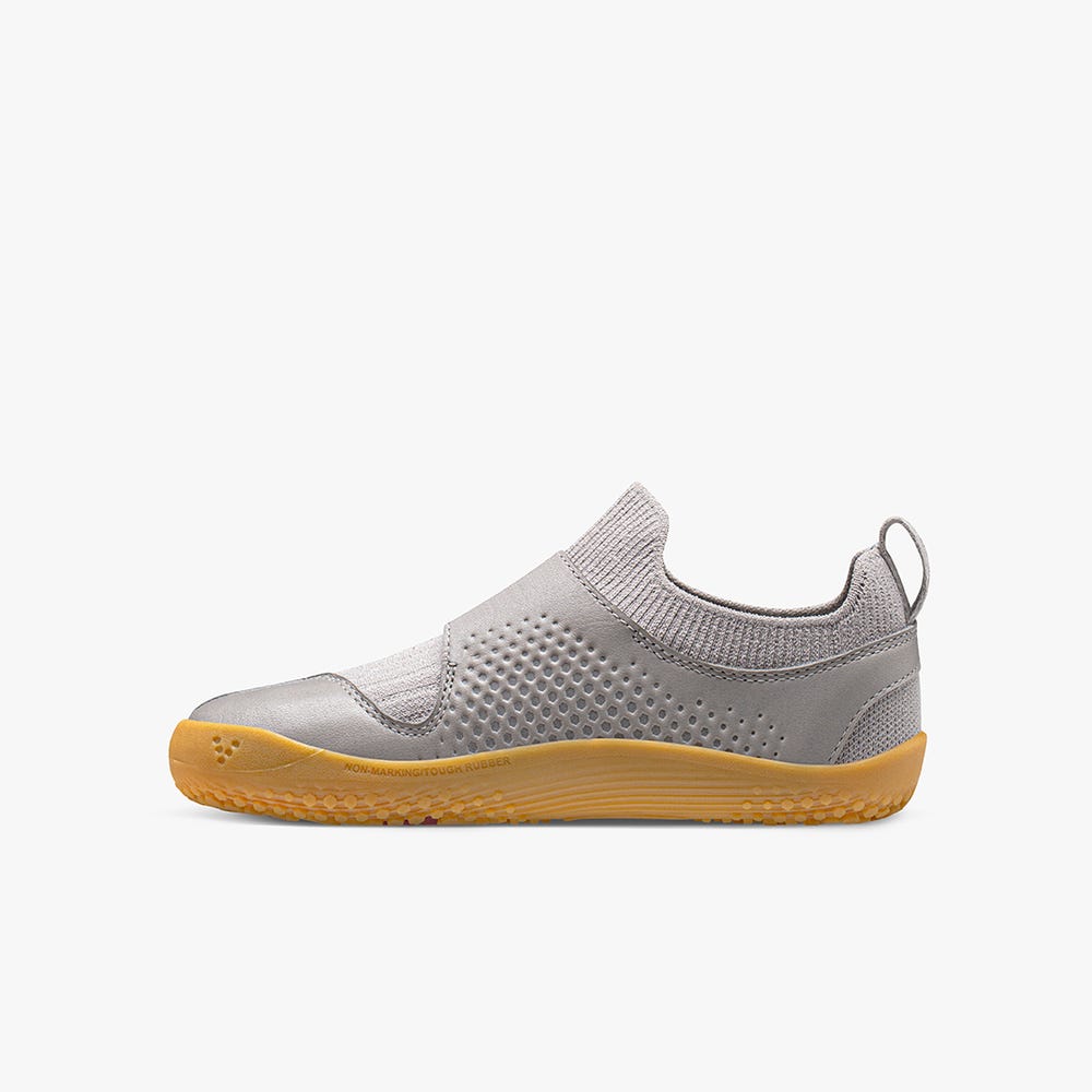 Tenis Vivobarefoot Primus Knit II Criança Cinzentas | Portugal-09326