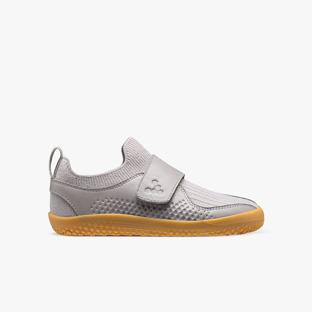 Tenis Vivobarefoot Primus Knit II Criança Cinzentas | Portugal-09326