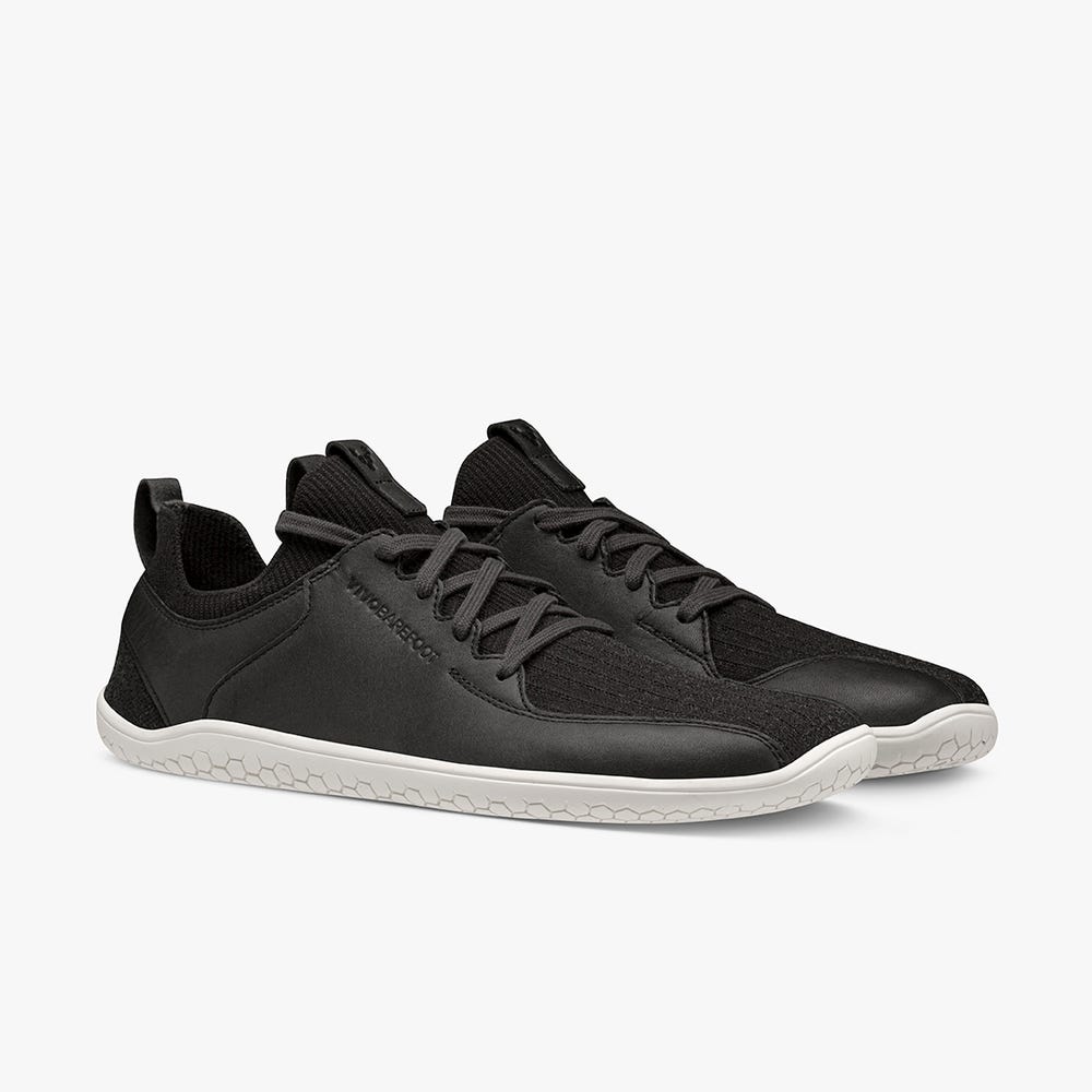 Tenis Vivobarefoot Primus Knit II Feminino Obsidiana | Portugal-96278