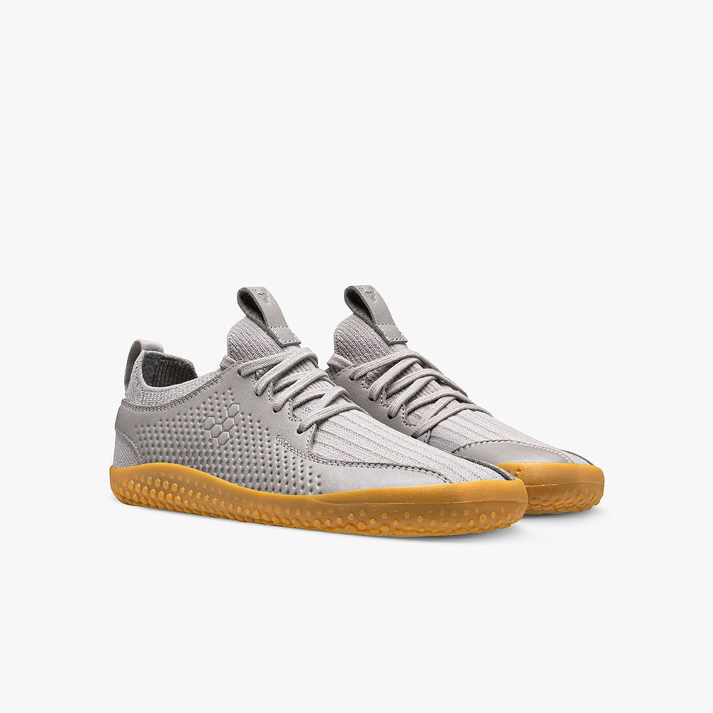 Tenis Vivobarefoot Primus Knit II Juniors Criança Cinzentas | Portugal-26810