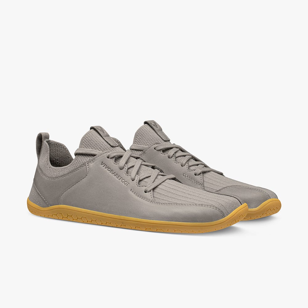 Tenis Vivobarefoot Primus Knit II Masculino Cinzentas | Portugal-40329