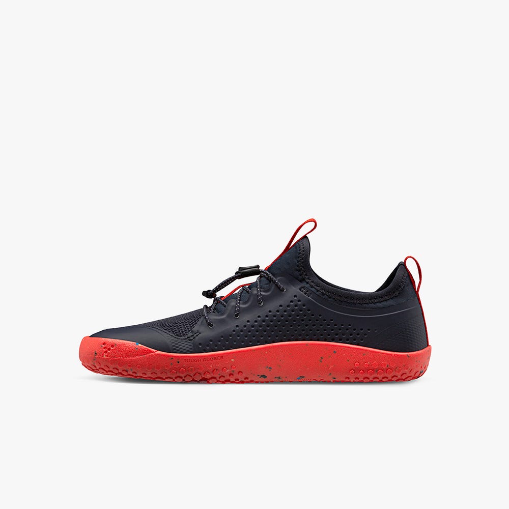 Tenis Vivobarefoot Primus Sport II Juniors Criança Obsidiana Laranja | Portugal-98376