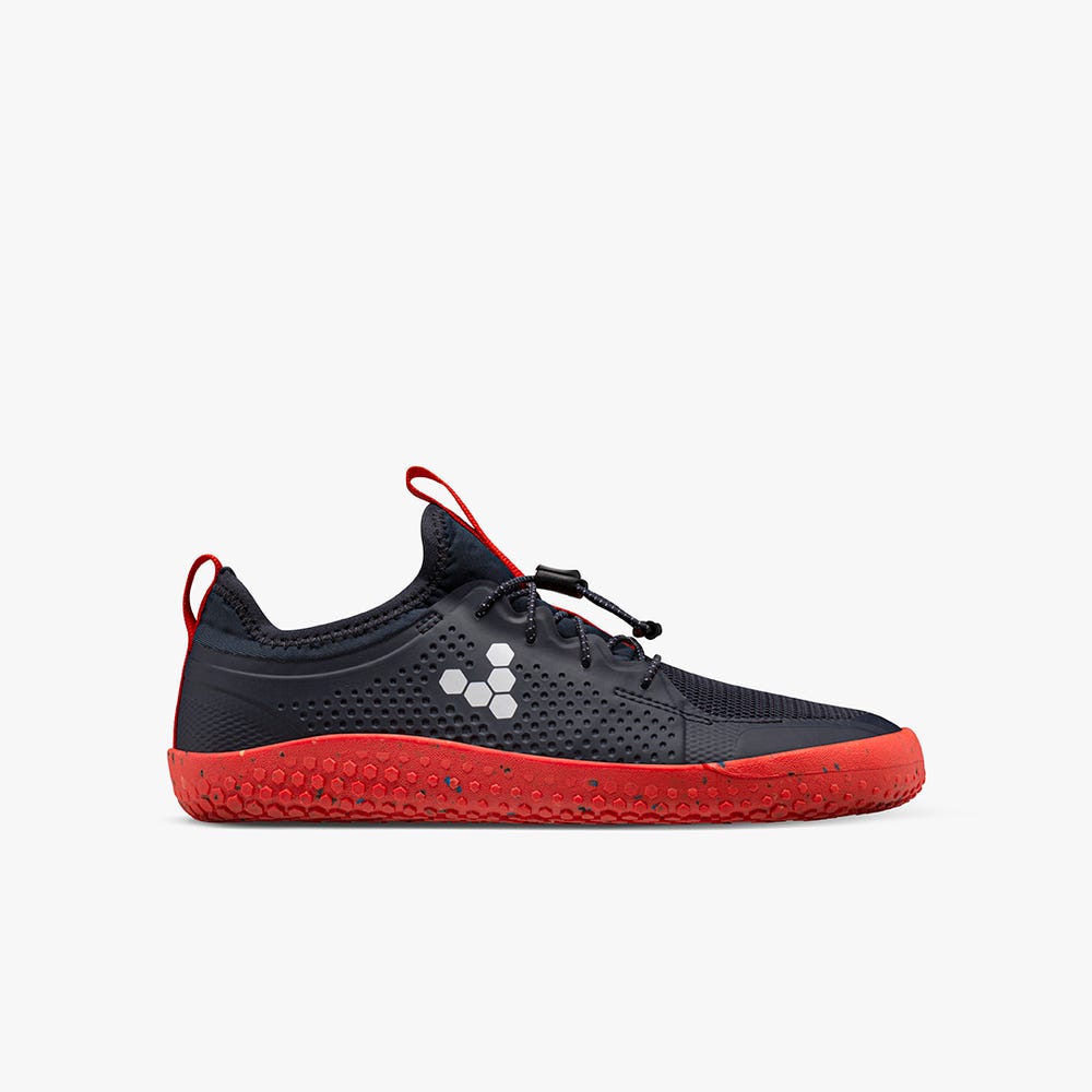 Tenis Vivobarefoot Primus Sport II Juniors Criança Obsidiana Laranja | Portugal-98376